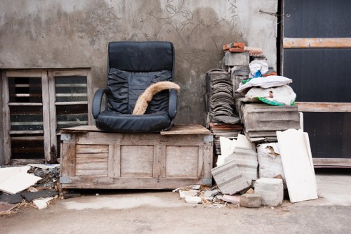Commercial skip being delivered to a Wood Green business site