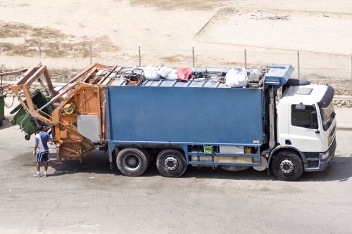 Recycled construction materials ready for reuse