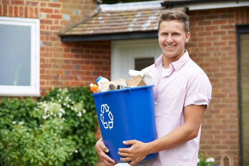 Residents participating in home recycling in Wood Green